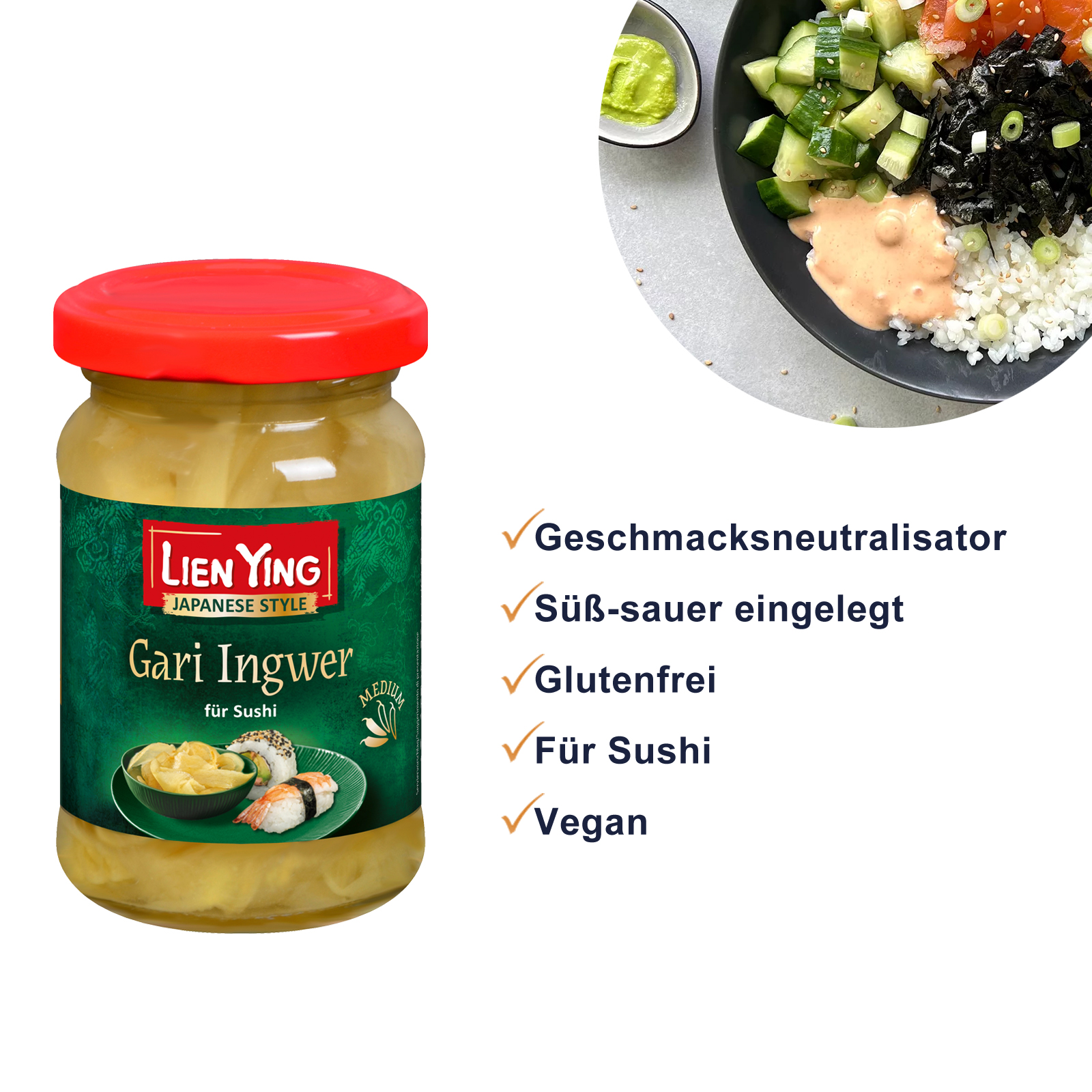 Sushi Premium Vorratsbox (15-teilig)